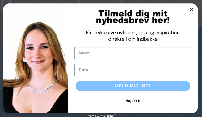 tilmelding til nyhedsbrev formular